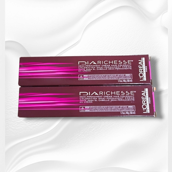 L'Oreal Professionnel DIARichesse 2 Tubes Ammonia-Free 6.8/6M Mocha Caramel - Picture 3 of 16